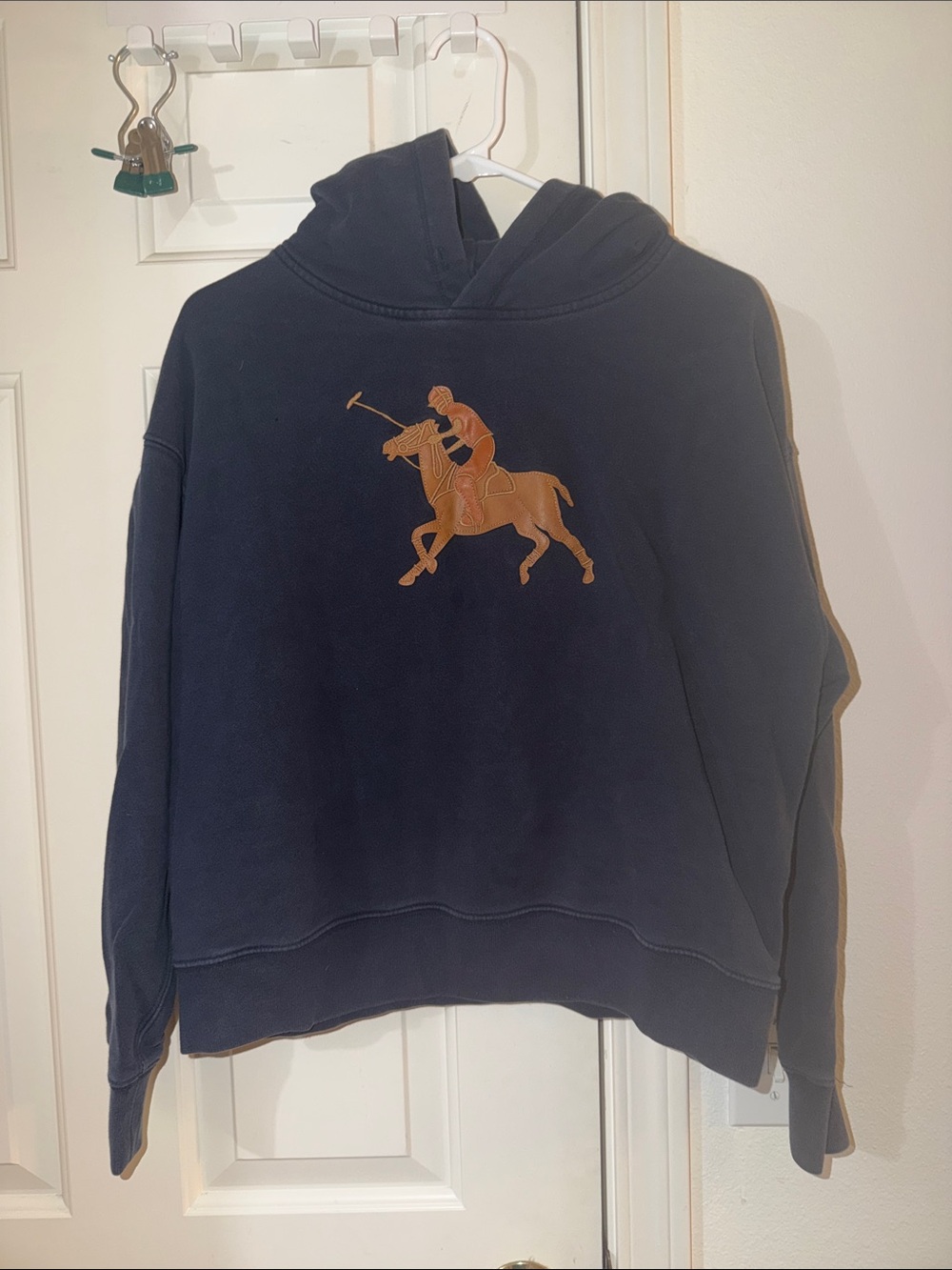 Ralph Lauren Polo Navy Hoodie with Polo Rider